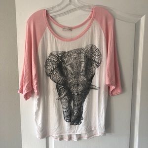 Tea & Rose Elephant 🐘 Tee